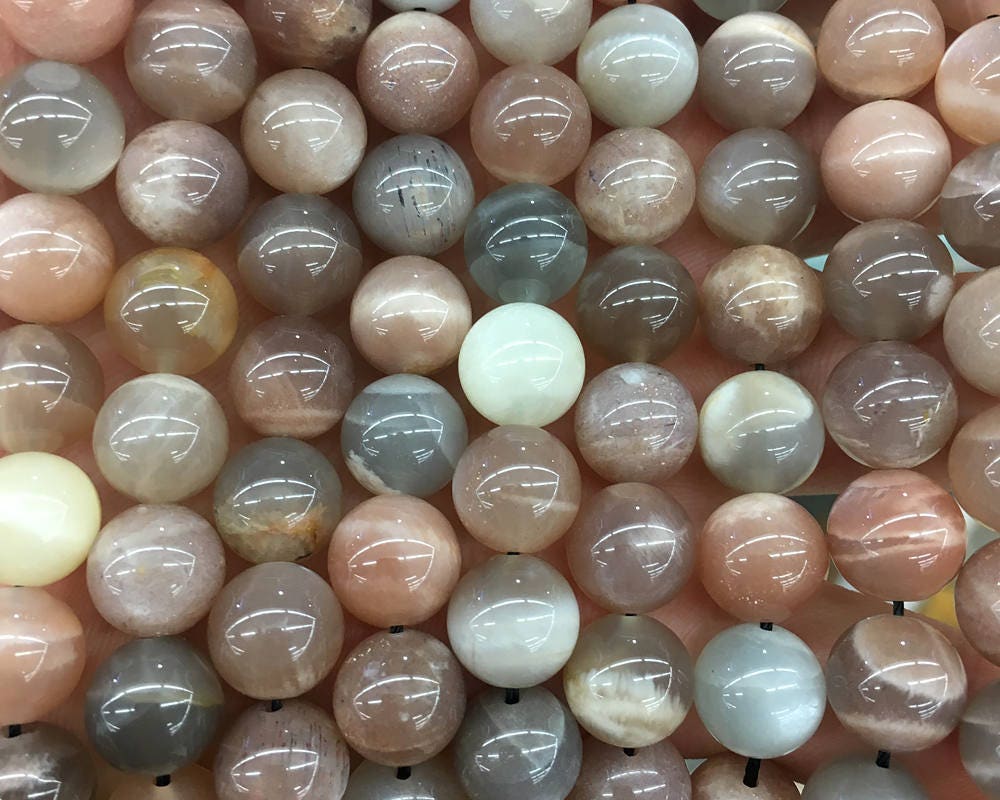 Mix Sunstone Moonstone Beads 6mm 8mm 10mm 12mm 15''