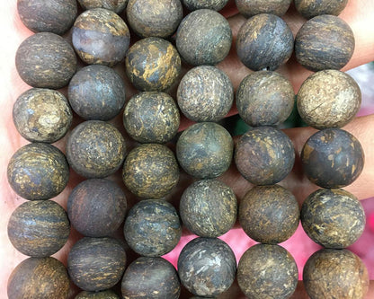 Bronzite Matte Beads  4mm 6mm 8mm 10mm 12mm 15''