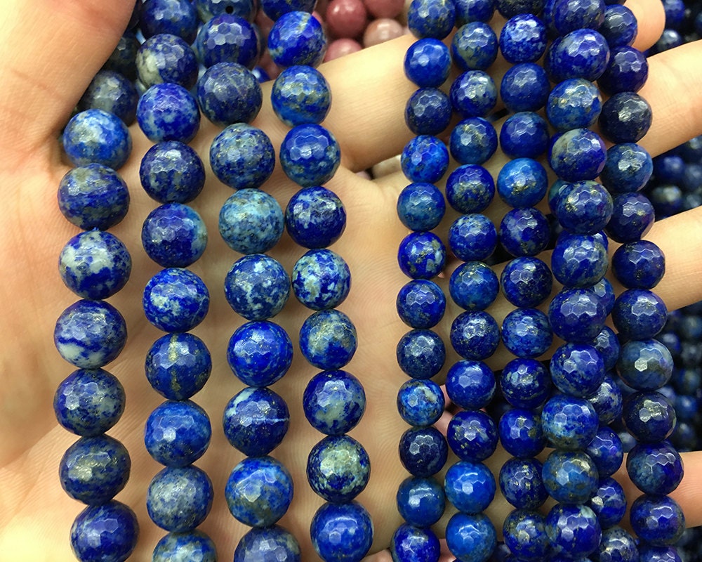 Lapis Lazuli Faceted Beads 6mm 8mm 10mm 15
