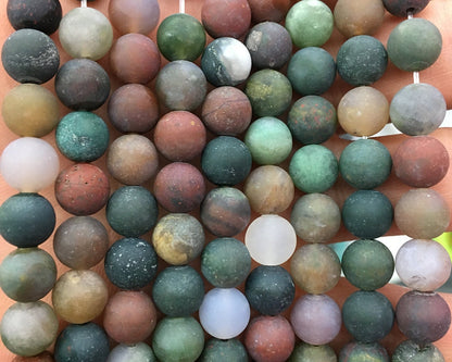 Fancy Agate Matte Beads 6mm 8mm 10mm 12mm 15''