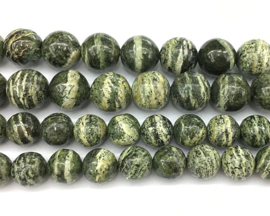 Green Zebra Jasper Beads 6mm 8mm 10mm 12mm 15''