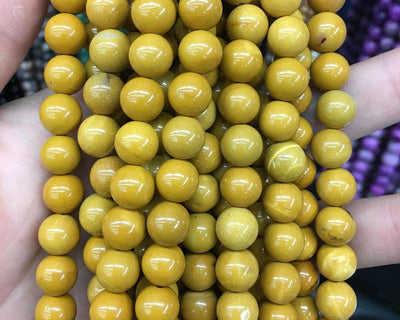 A Yellow Jasper Stone Beads 6mm 8mm 10mm 15''