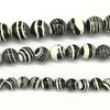 Malachite noire et blanche 4 mm 6 mm 8 mm 10 mm 12 mm 15''