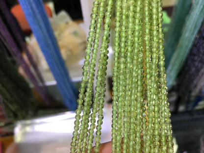 Peridot Beads  2mm 3mm 15''