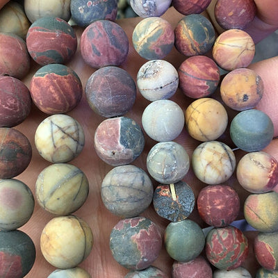 Picasso Jasper Matte Beads 4mm 6mm 8mm 10mm 12mm 15''