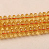 Perles à facettes en citrine rondelle 5x8 mm 15''