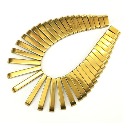 Gold Hematite Stick Pendant  11-30mm