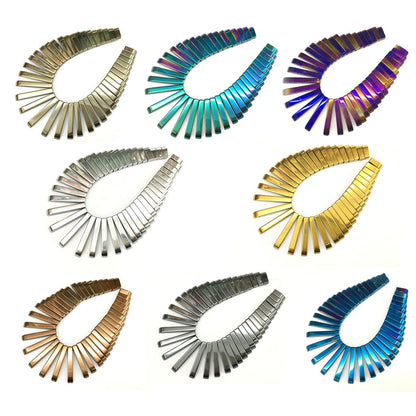 Gold Hematite Stick Pendant  11-30mm