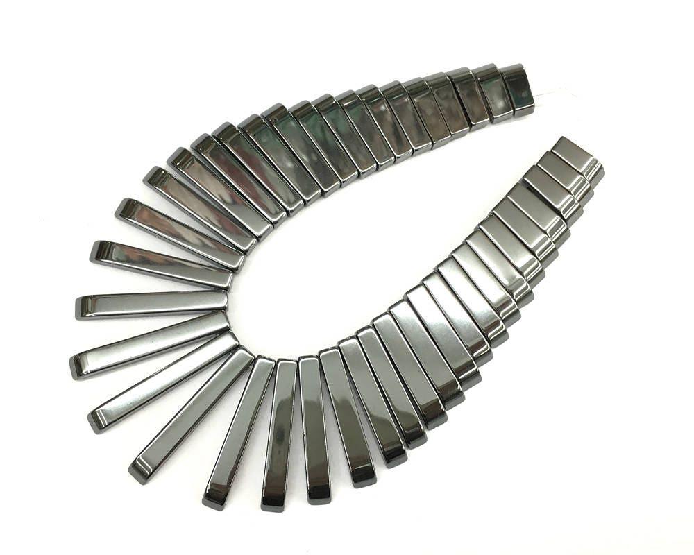 Hematite Stick Pendant 11mm--30mm