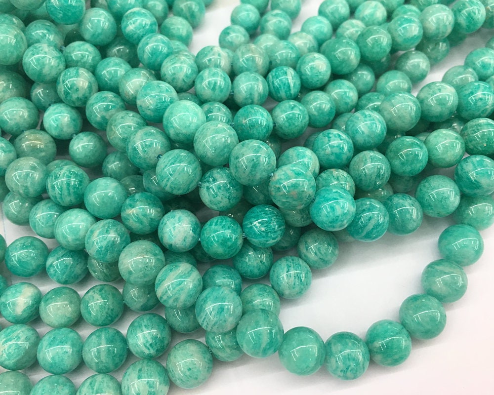Peru Amazonite Beads 6mm 8mm 10mm 15''