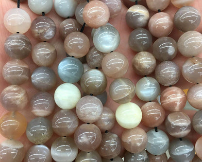 Mix Sunstone Moonstone Beads 6mm 8mm 10mm 12mm 15''