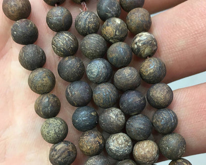 Bronzite Matte Beads  4mm 6mm 8mm 10mm 12mm 15''