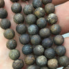 Bronzite Matte Beads  4mm 6mm 8mm 10mm 12mm 15''