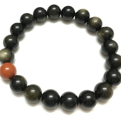 Gold Obsidian Bracelet 7''