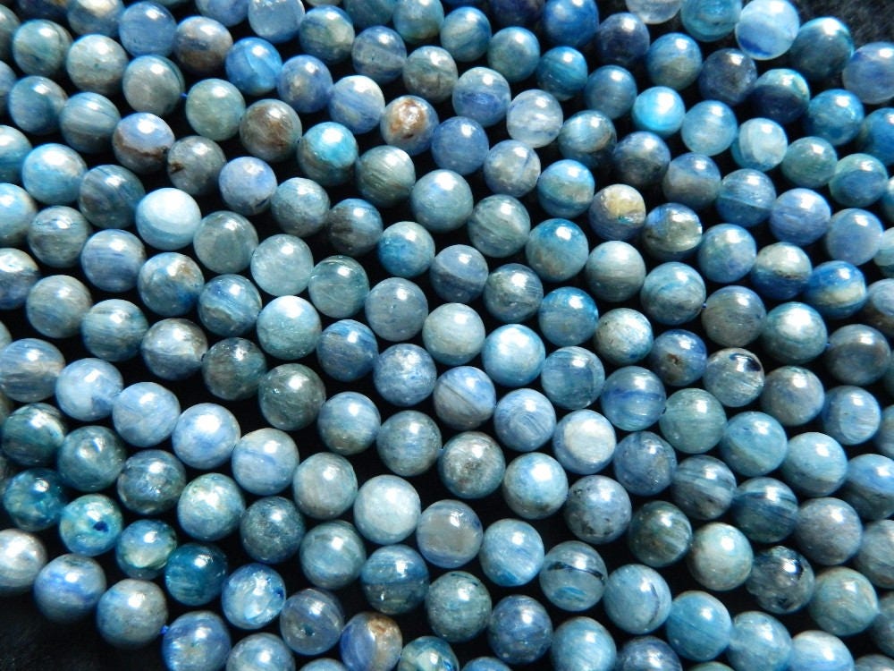 Blue Kyanite Stone Beads 6mm 8mm 10mm 15''