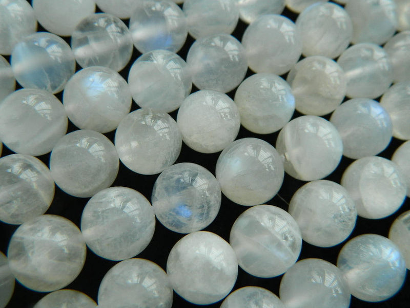 Perles de pierre de lune blanche 4 mm 6 mm 8 mm 10 mm 12 mm 15''