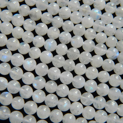 White Moonstone Beads  4mm 6mm 8mm 10mm 12mm 15''