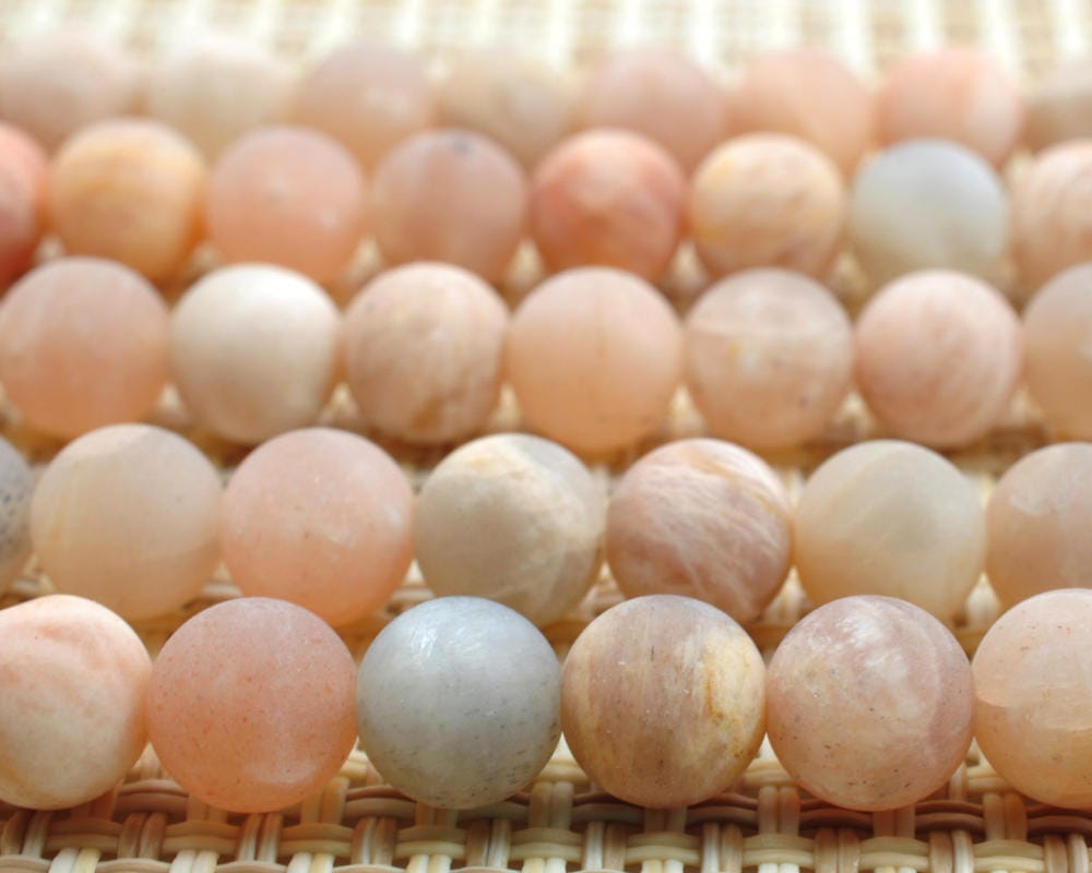 Sunstone Matte Beads 4mm 6mm 8mm 10mm 12mm 15''