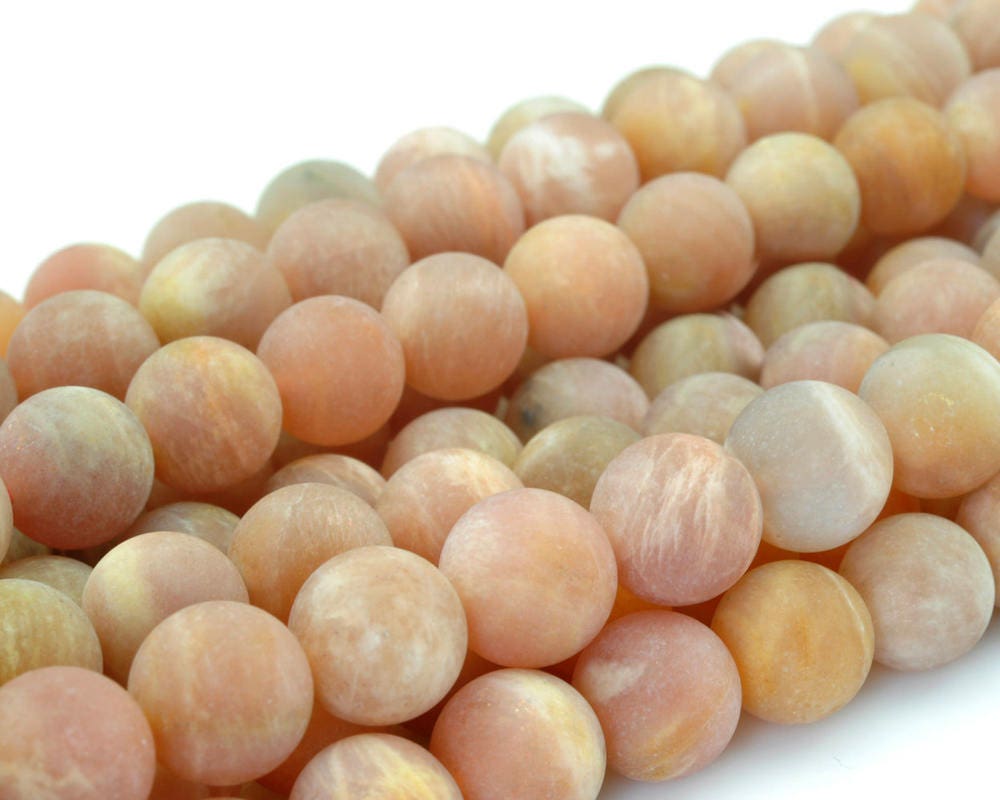 Sunstone Matte Beads 4mm 6mm 8mm 10mm 12mm 15''