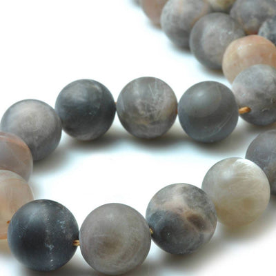 Gray Sunstone Matte Beads 6mm 8mm 10mm 12mm 15''