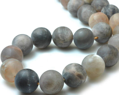 Gray Sunstone Matte Beads 6mm 8mm 10mm 12mm 15''