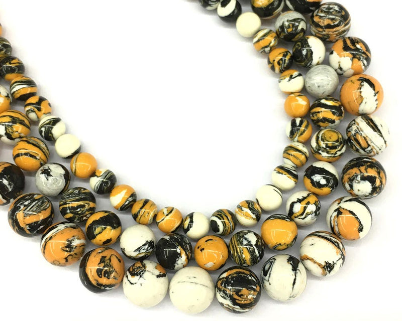 Perles de malachite jaune 6 mm 8 mm 10 mm 12 mm 15''