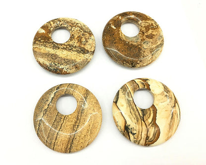 Picture Jasper Pendant 7x40mm 1pc
