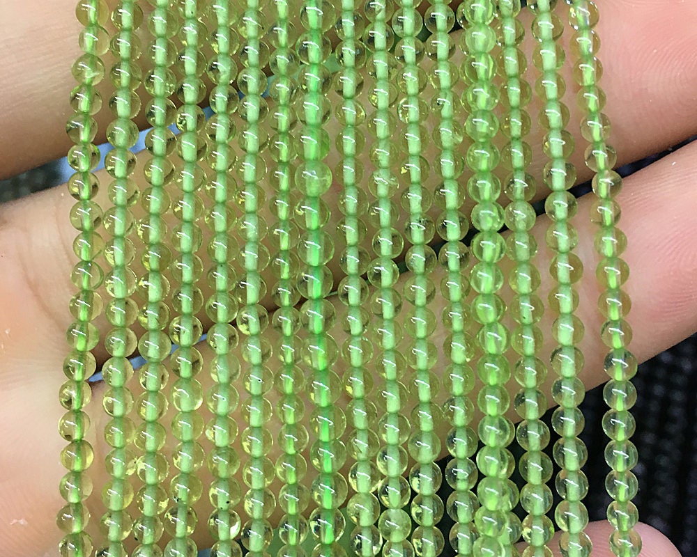 Peridot Beads  2mm 3mm 15''