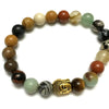 Stone Beads Bracelet 8mm 7''