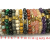 Stone Beads Bracelet 8mm 7''