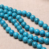Blue Howlite Turquoise Beads 4mm 6mm 8mm 10mm 12mm 15''