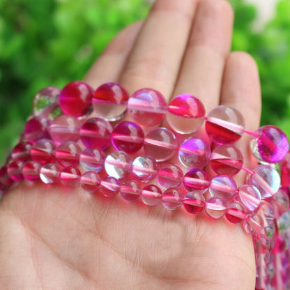 Red Glass Beads 6mm 8mm 10mm 12mm 15''