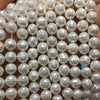 White Shell Pearl Faceted Beads 6mm 8mm 10mm 12mm 15'' Strand