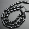 Black Onyx Teardrop Faceted Beads 15''