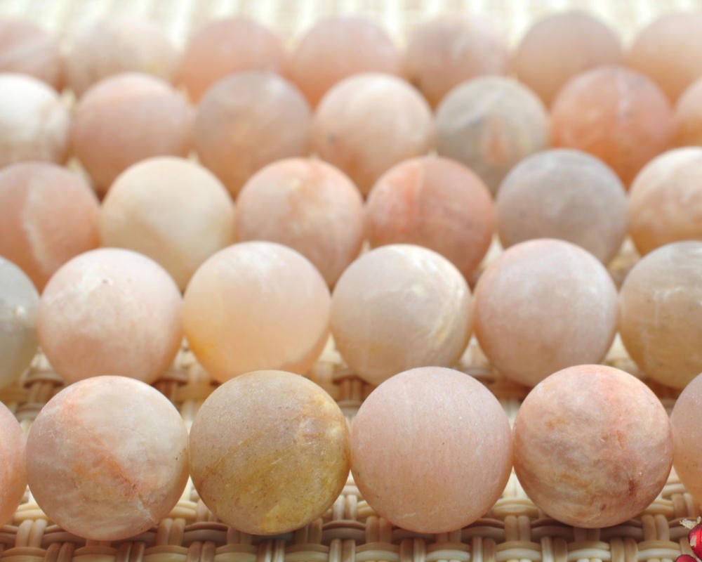 Sunstone Matte Beads 4mm 6mm 8mm 10mm 12mm 15''