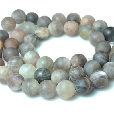 Gray Sunstone Matte Beads 6mm 8mm 10mm 12mm 15''