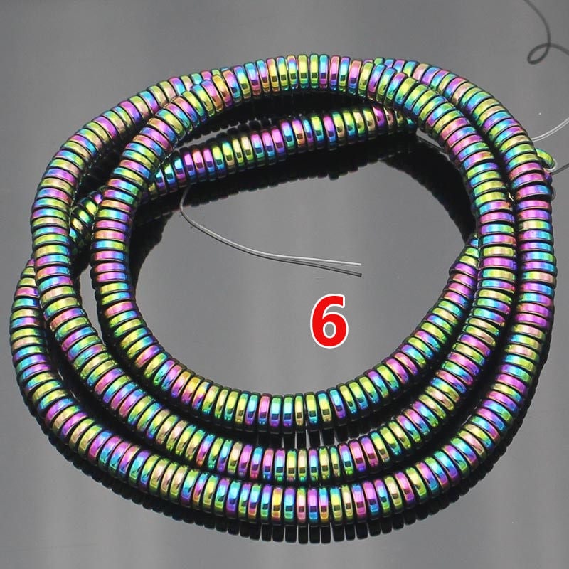 Mix Hematite Rondelle Beads 2mm 3mm 4mm 6mm 15''