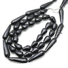 Black Onyx Teardrop Faceted Beads 15''