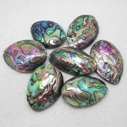 Big Abalone Shell Oval Beads  20x30mm 40x52mm 5pcs