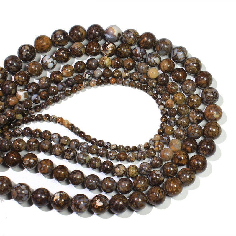 Brown Opal Beads 4mm 6mm 8mm 10mm 12mm 15''