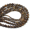 Perles d'opale marron 4 mm 6 mm 8 mm 10 mm 12 mm 15''