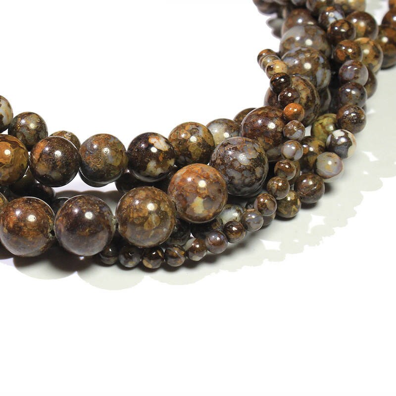 Brown Opal Beads 4mm 6mm 8mm 10mm 12mm 15''