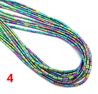 Hematite Tube Beads 1x3mm 2x3mm 2x4mm 3x5mm 15''