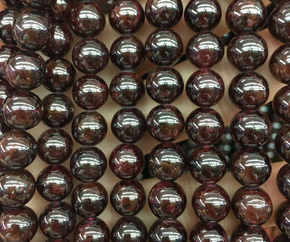 Garnet Beads 4mm 6mm 8mm 10mm 12mm 15''