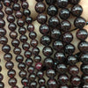 Perles de grenat 4 mm 6 mm 8 mm 10 mm 12 mm 15''