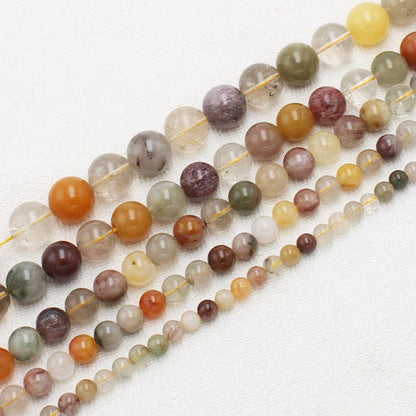 Rainbow Rutilated Crystal Quartz Beads 4mm 6mm 8mm 10mm 12mm 15''