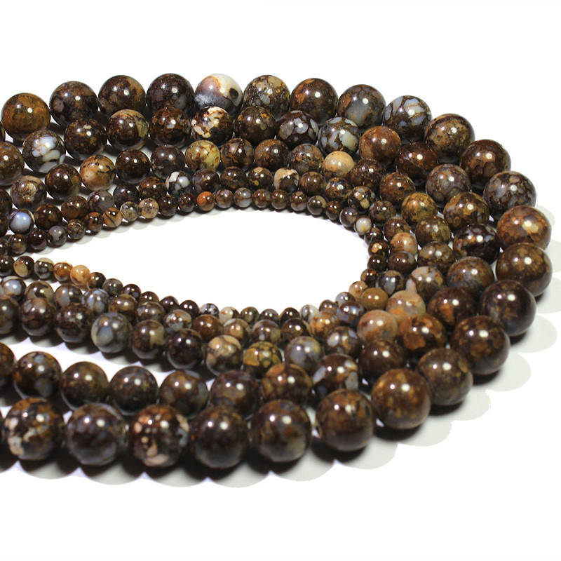 Brown Opal Beads 4mm 6mm 8mm 10mm 12mm 15''