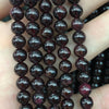 Perles de grenat 4 mm 6 mm 8 mm 10 mm 12 mm 15''