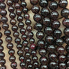 Perles de grenat 4 mm 6 mm 8 mm 10 mm 12 mm 15''