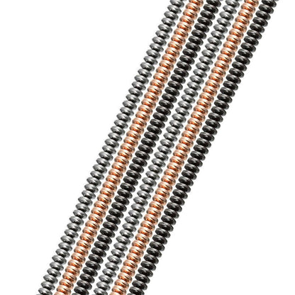 Perles rondelles en hématite 3x6 mm 15''